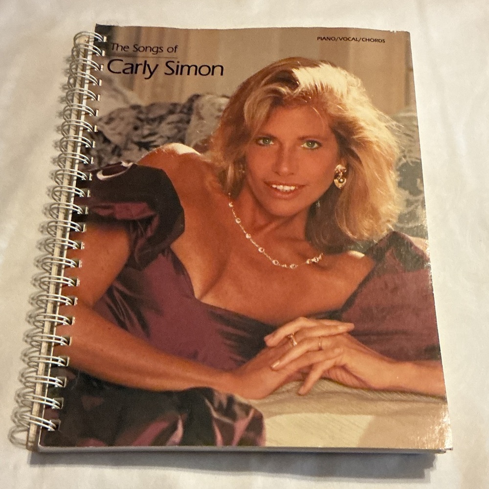 RARE The Songs of Carly Simon Songbook - vintage & autographed inside back cover